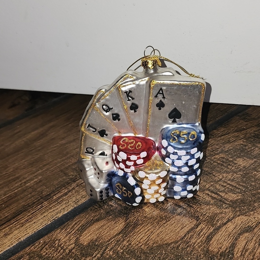 NWT Poker Playing Cards Casino Tree Ornament​​​​​